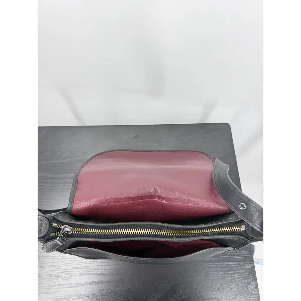 Coach 75th Anniversary Saddle Crossbody Bag Black Leather Limited Edition Flap